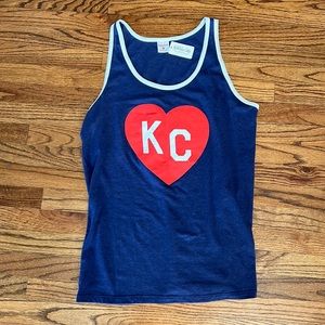 Charlie Hustle KC Heart Tank Kansas City NWT